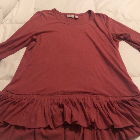 Logo ruffle tunic
